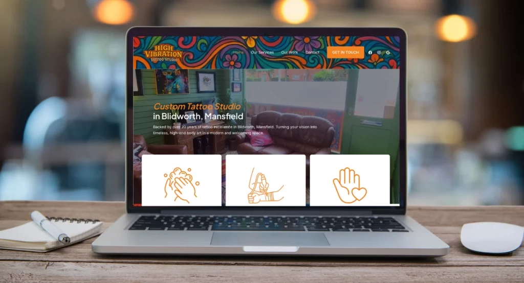hig vibration tattoo studio website